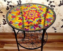 Décor of a glass table