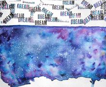 Original Galaxy Dream Illustration. Wall Art. Home Decor. Nursery Decor. Nursery Room. Wall Decor. Sky Illustration