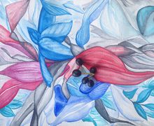 A souvenir card "Botany"