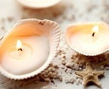 DECORATIVE SEASHELL CANDLES!