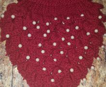 Neck warmer with  cocodrile Stitch