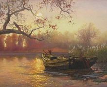 A painting "A sunset"