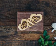 Wooden Mr. and Mrs. wedding photos box