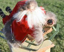 Sledding Santa