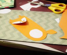 DIY KIDS CRAFTS - BOOKMARK "FOX"