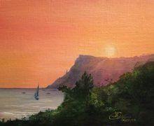 A painting "Gorgeous sunset"