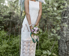 "Gabriel" double-layer jersey dress