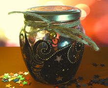 Decorative jar with bell