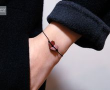 Geometric - Concrete bracelet | Heart charm | Grey | Chocolate | Metallic/14k rose gold filled clasp | Minimalist | Unique gifts (Women)