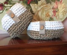 Crochet baskets