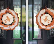 Another DIY Halloween Wreath: Burlap Witches