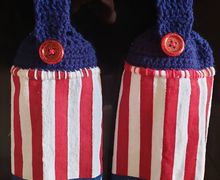 Crocheted towel toppers