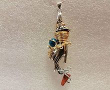 Gemstone hand pendant