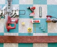 Wooden Shelves On Wall