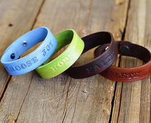 Leather bracelet with our own hands