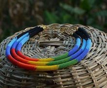 African rainbow Zulu necklace-Masaai beaded necklace-women jewelry-ethnic jewelry-women necklace-Masaai neckpiece-handmade -fine beads-kenya