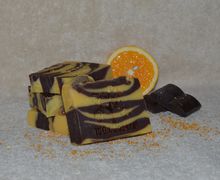 Handmade soap "Chocolate and orange"