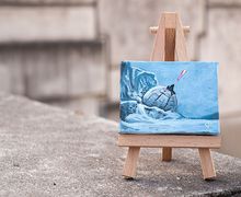 «Ion cannon» Star Wars mini oil painting