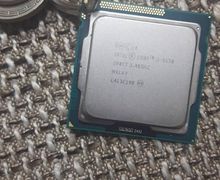 Authentic Intel CPU Keychain Creative Computer Charm Key Ring Gold Metal Chain