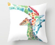 Giraffe Mommy and Baby pillow