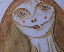 The girl with candles