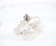 Herkimer Diamond Ring in Copper Size 7