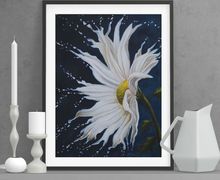 Daisy Splash Original Oil Painting