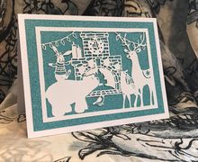 Not a creature was stirring papercutting template