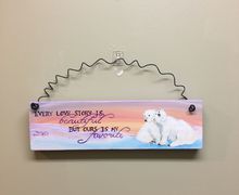 Polar Bear LOVE STORY Sign