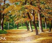 A painting "Woods in autumn"