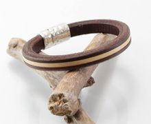 Mens Leather Bracelet Gift for Him Leather Licorice Jewelry Handmade Birthday Gift Bracelet for Men Gift for Men Nickel Free Lead Free