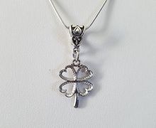 Shamrock Necklace/Clover Necklace/Four Leaf/Clover Necklace/ Silver Clover Necklace/St Patrick's Day Necklace/Shamrock Pendant/Gift For Her