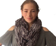 Arm knit scarf, infinity scarf