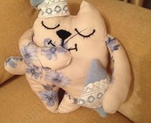 A cat pillow "Sweetie"