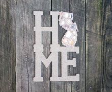 Shell Covered NJ "HOME" Wall Hanging