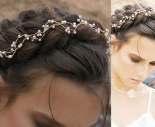Pearl  hairpiece for brides, Bridal hair decoration.