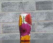 Handcrafted Decoupage Flower Vase