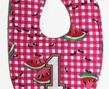 Watermelon 1st birthday bib, cake smash bib