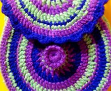 Knitted bag for girl