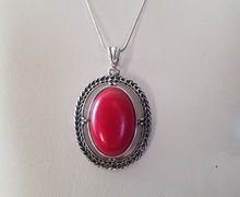 Red Amulet Necklace/Evil Queen Necklace/Red Amulet/Regina Necklace/Sorcerer Necklace/Fairytale Jewelry/Gift For Her