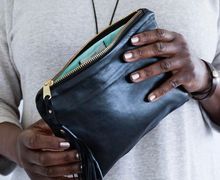 Black Leather Clutch, Soft Leather Purse, Nappa Leather Bag, Elegant Purse, Gift For Her