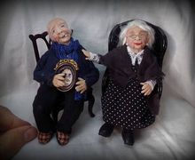 ON SALE !!!!!!!!!!Ooak miniature adorable couple.