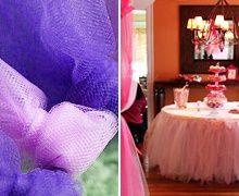 How To Make A Tulle Table Skirt
