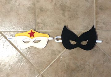 Felt Women Superhero Themed Masks