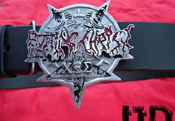 Rotting Christ Belt - Black Metal Belt - Belt Buckle - Pentagram Belt - Satanic Accesories - Custom Belt - Black Metal Jewelry
