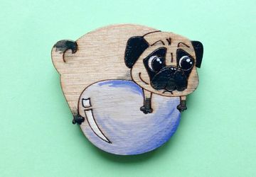 "Pugs" wooden pins