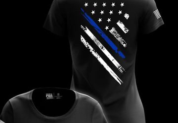 Buy Blue Line Flag Crest Tees for Women at Tactical Pro Supply