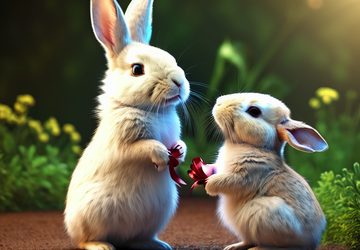 How to make a gift for rabbit