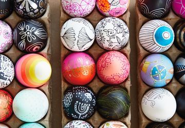 DIY Easter eggs decoration