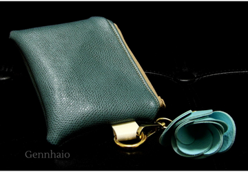 Keychain Wallet, Keyfob Wallet, Small Vegan Wallet, Green Card Holder, Keychain Pouch, Business Card Holder, Wallet Keyfob